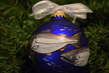 SALMON hand-painted Christmas ornament